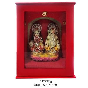 Velvet 1no Laxmi Ganesh Small