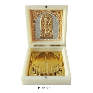 KB GOLD  MINI POOJA BOX RAMLALLA