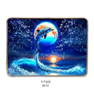 Feeling 9x12 Crystal Frame DOLPHIN