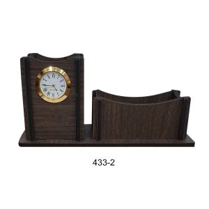 TABLE CLOCK PEN STAND NO-2