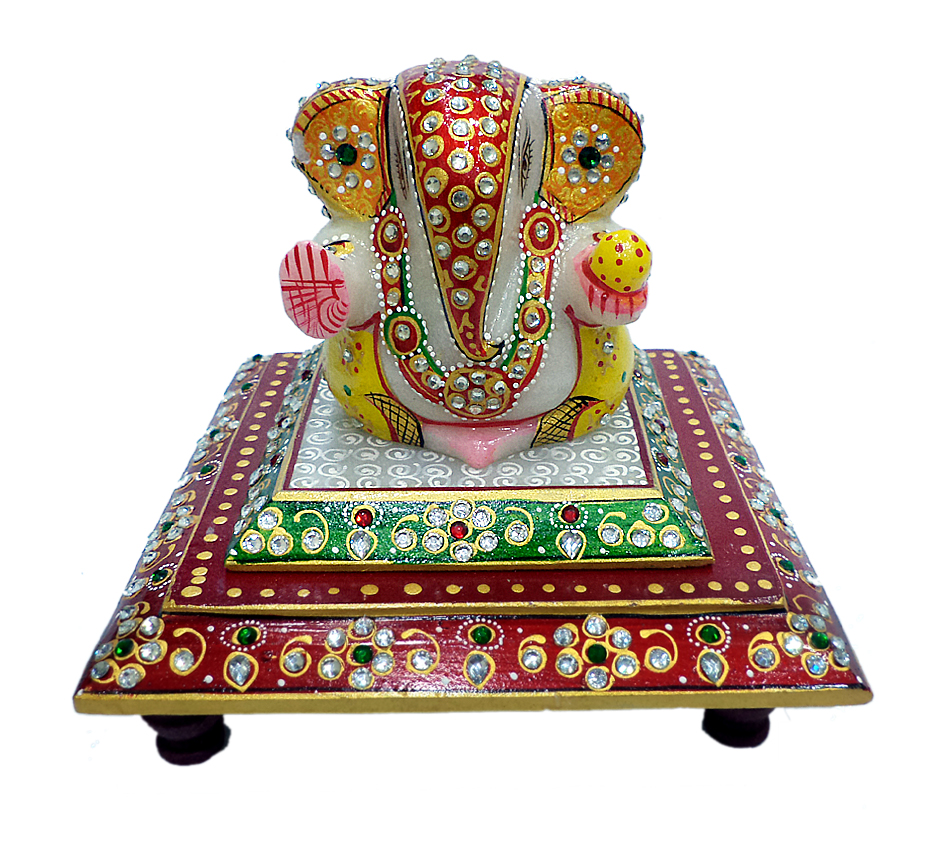 Marble DOUBLE CHOWKI GANESH445057