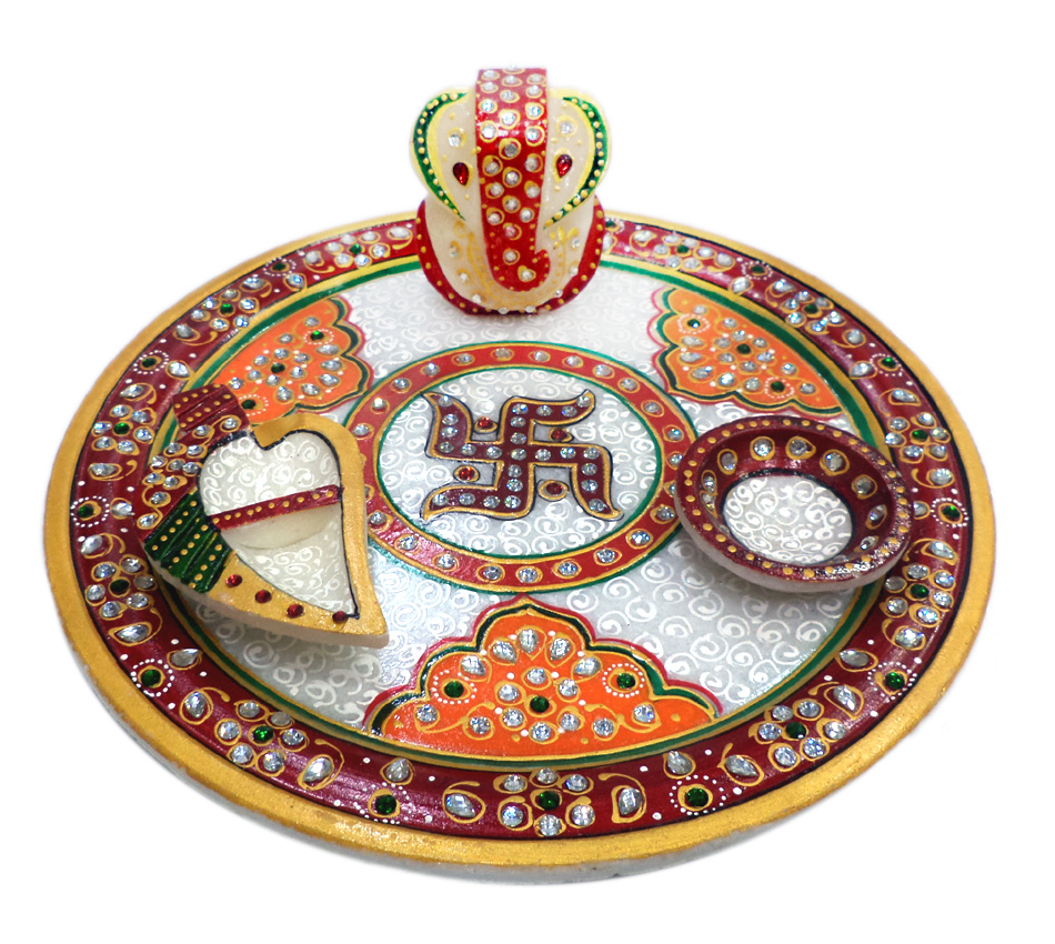 Pooja Thali 9" Ganesh