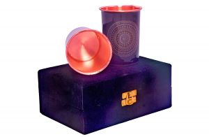 Pack of 2 Meena Copper Glass gift set DC23