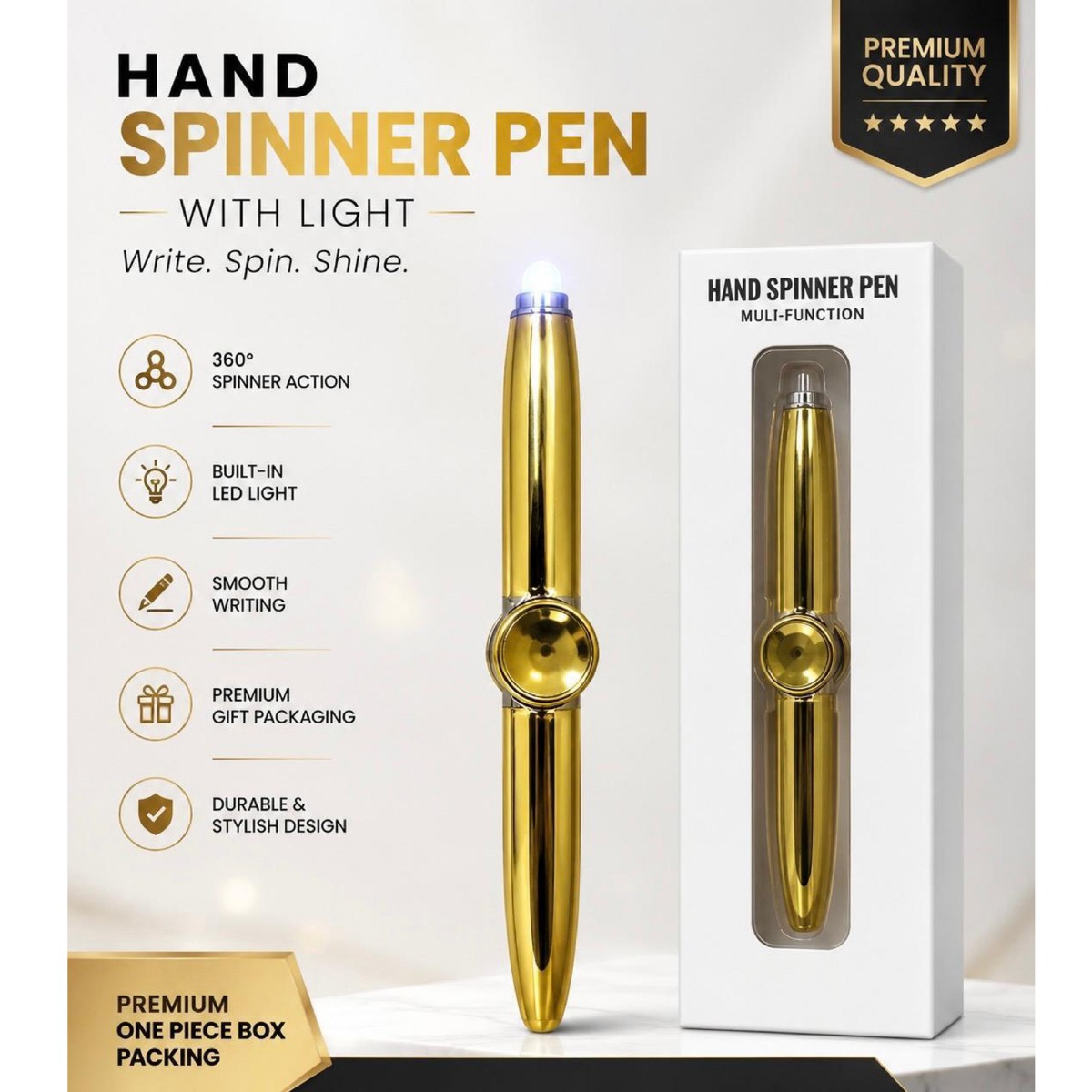SPINNER PEN GOLDEN